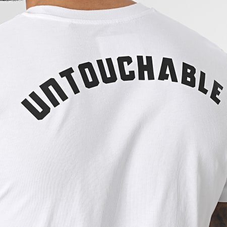 Untouchable - Maglietta con teschio bianco nero