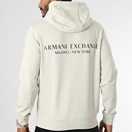 Armani Exchange - Sudadera con capucha 8NZM94-ZJKRZ Beige