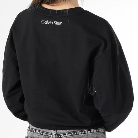 Calvin Klein - Sweat Crewneck Crop Femme QS6942E Noir