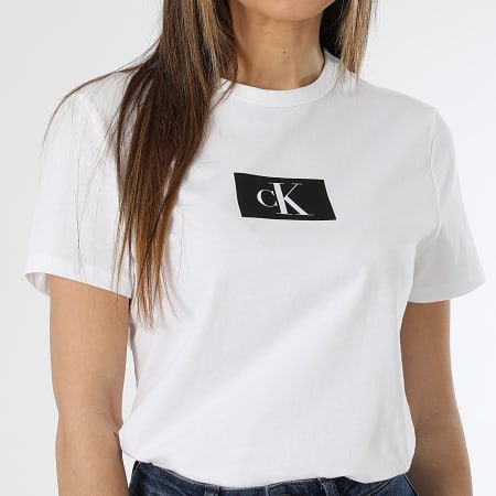 Calvin Klein - Tee Shirt Femme QS6945E Blanc