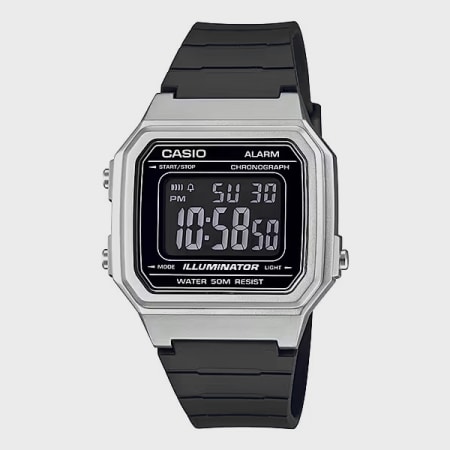 Casio - Reloj de señora Collection W-217HM-7BVEF Acero negro