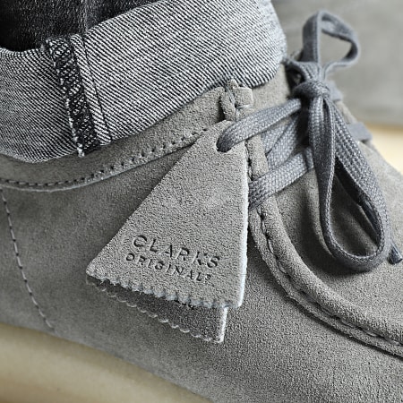 Clarks - Wallabee Zapatos de ante gris