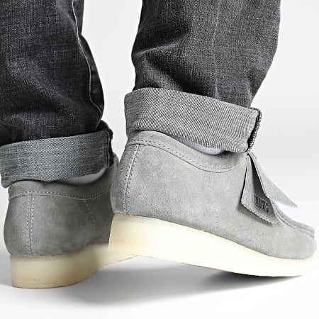 Clarks - Wallabee Zapatos de ante gris