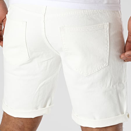Frilivin - Pantalones cortos vaqueros beige claro
