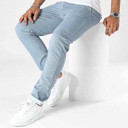 Indicode Jeans - Pantaloni Alkok Chino 60-296 Blu chiaro