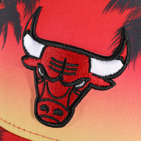 New Era - Cappellino estivo dei Chicago Bulls rosso tramonto