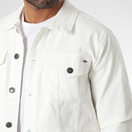 Only And Sons - Veste Jean Coin Life Colour 4453 Blanc