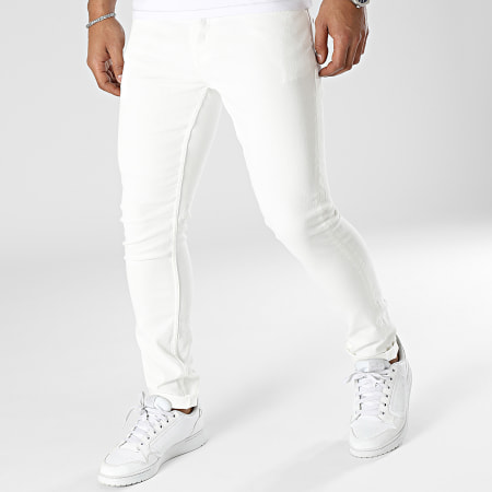 Only And Sons - Jean Slim Loom Life Blanc