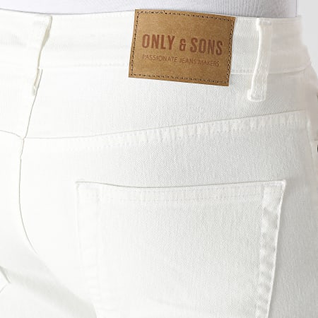 Only And Sons - Jeans slim Loom Life Bianco