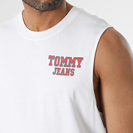 Tommy Jeans - Canotta rilassata TJ Sneakersball 6307 Bianco