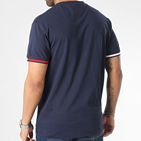Tommy Jeans - Tee Shirt Relax Flag Cuff 6328 Bleu Marine