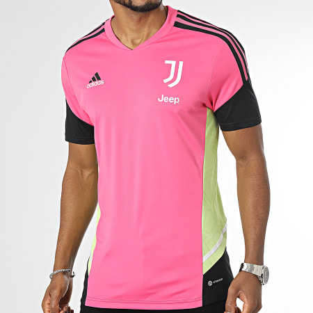 Adidas Sportswear - Maglia da calcio a righe Juventus HS7551 Rosa