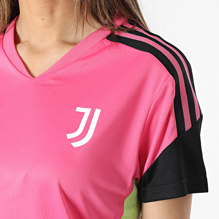 Adidas Sportswear - Tee Shirt De Sport Femme A Bandes Juventus HS7552 Rose