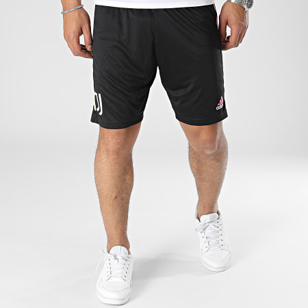 Adidas Sportswear - Juventus HS7560 Pantaloncini da jogging con bande nere