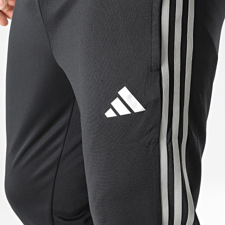 Adidas Performance - Messi HR4352 Pantalón de chándal con banda plateada negra