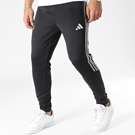Adidas Sportswear - Pantalon Jogging A Bandes Messi HR4352 Noir Argent