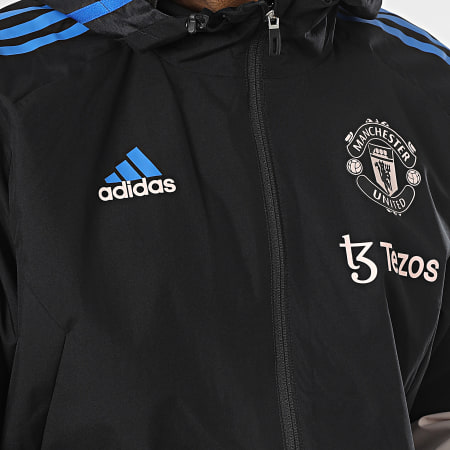 Adidas Sportswear - MUFC HT4288 Giacca con zip e cappuccio nero