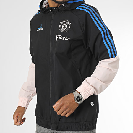 Adidas Sportswear - Veste Zippée Capuche MUFC HT4288 Noir