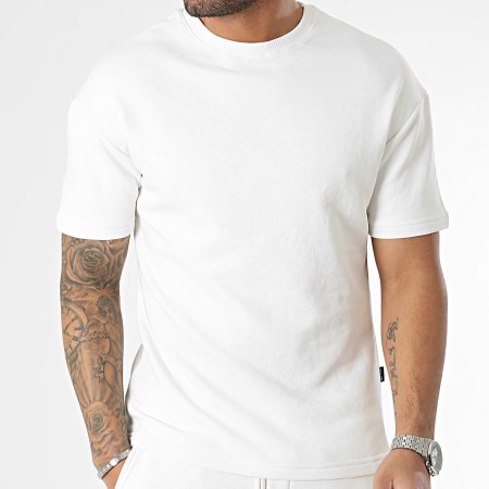 Armita - Conjunto de camiseta y pantalón corto de jogging beige claro