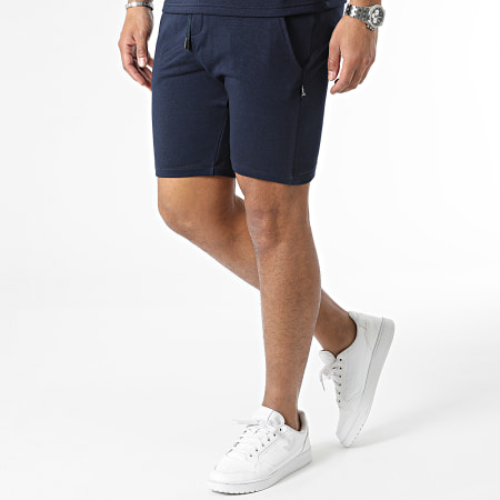 Armita - Set di maglietta e pantaloncini da jogging blu navy