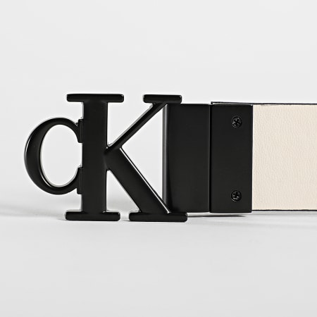 Calvin Klein - Ceinture Femme Réversible Mono Hardware 0589 Noir Beige