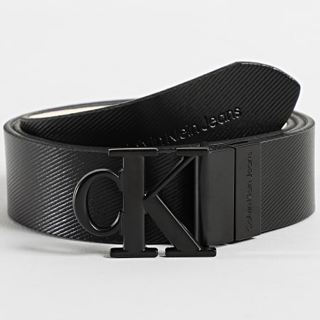 Calvin Klein - Cintura donna reversibile Mono Hardware 0589 Nero Beige