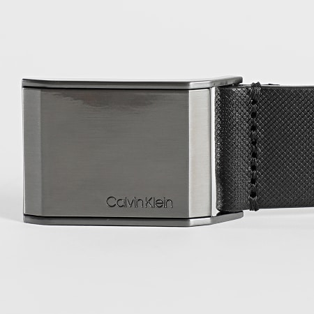 Calvin Klein - Cinturón Placa Biselada 0368 Negro