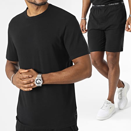 Calvin Klein Ensemble Tee Shirt Et Short Jogging NM2428E Noir LaBoutiqueOfficielle
