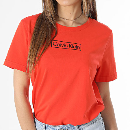 Calvin Klein - Tee Shirt Femme QS6798E Orange