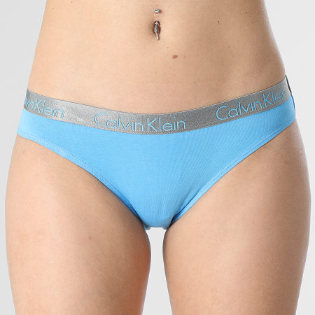 Calvin Klein - Set di 3 mutande da donna QD3561E Blu Nero Grigio Heather