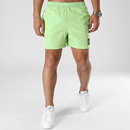 Calvin Klein - Pantaloncini da bagno medi con coulisse 0819 Verde chiaro