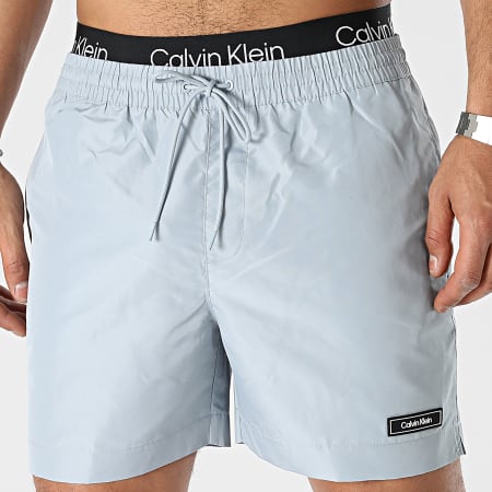 Calvin Klein - Pantaloncini da bagno medi doppi 0815 Grigio