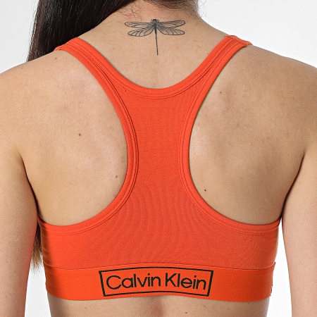 Calvin Klein - Sujetador de mujer QF6768E Fluo Naranja