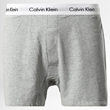 Calvin Klein - Lot De 2 Calecons NB3522A Blanc Gris Chiné