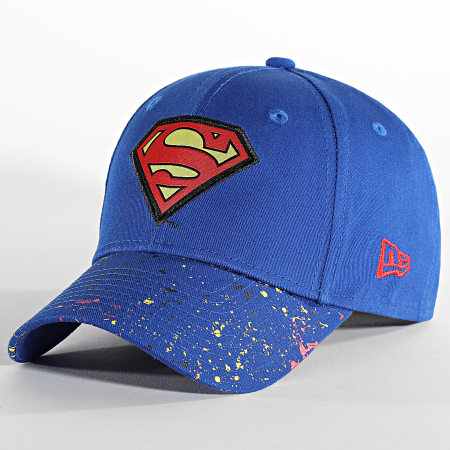 New Era - Berretto per bambini 9Forty DC Paint Splatter Superman Blu Reale