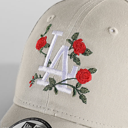 New Era - Casquette 9Forty Flower Los Angeles Dodgers Beige