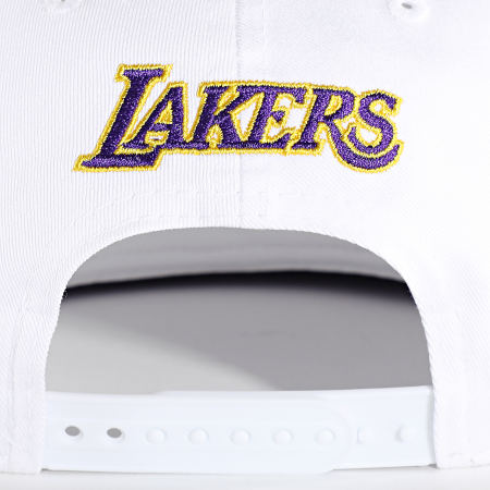 New Era - Casquette Snapback 59Fifty White Crown Los Angeles Lakers Blanc Violet