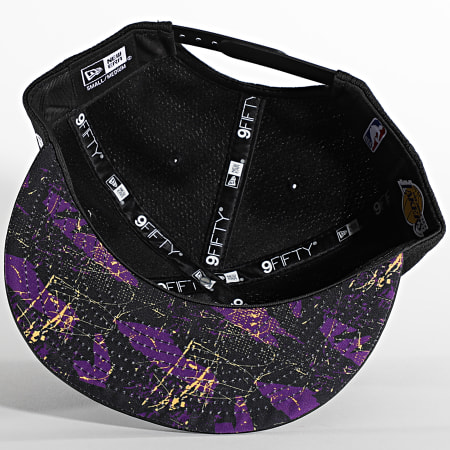 New Era - Casquette Snapback 9Fifty Print Infill Los Angeles Lakers Noir