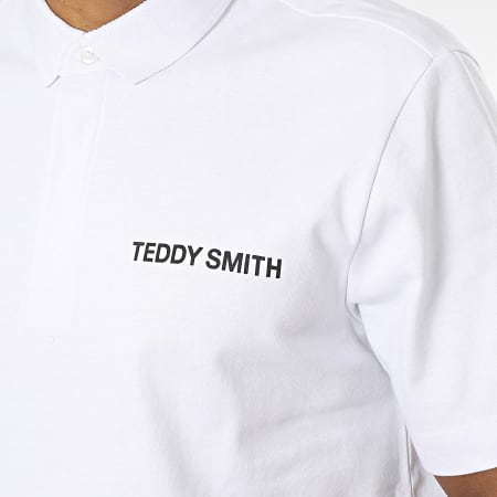 Teddy Smith - Polo Manches Courtes Required Blanc