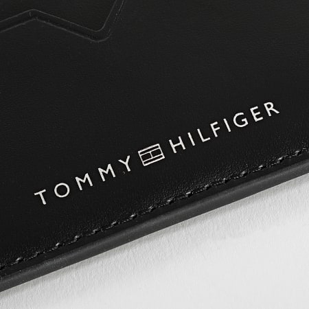 Tommy Hilfiger - Moderno tarjetero de piel 0994 Negro