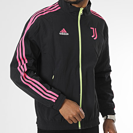 Adidas Sportswear - Giacca con zip reversibile Juve HS9808 Bianco Nero