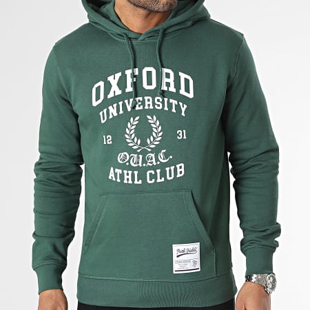 Classic Series - Oxford Hoodie Verde Blanco