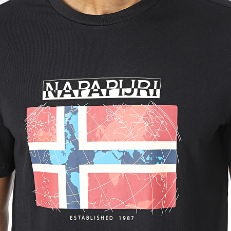 Napapijri - Camiseta Guiro A4H22 Negro