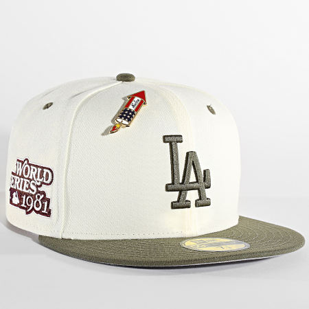 New Era - 59Fifty World Series Trail Mix Los Angeles Dodgers Gorra Snapback Beige Verde Caqui