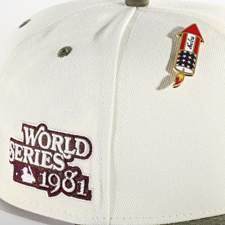 New Era - Snapback Cap 59Fifty World Series Trail Mix Los Angeles Dodgers Beige Green Khaki