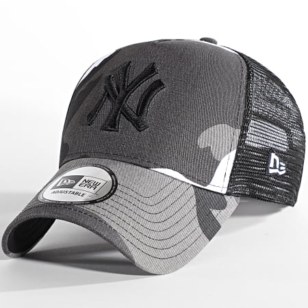 New Era - Cappello Trucker mimetico New York Yankees 60231324 Grigio carbone nero