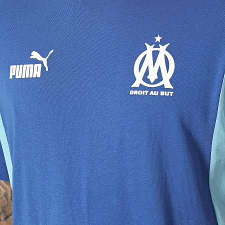 Puma - Tee Shirt OM Football Archive 769601 Bleu Roi