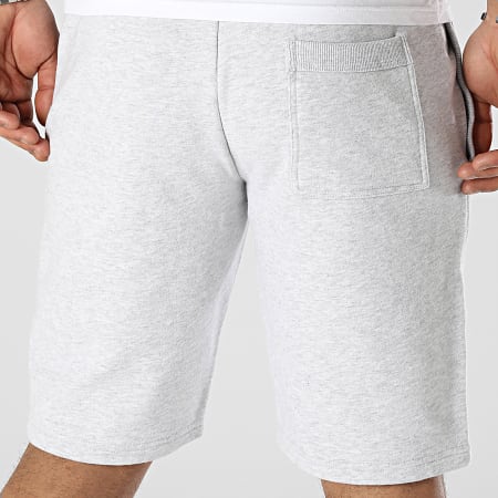 Superdry - Pantaloncini da jogging con logo vintage ricamato M7110395A Grigio erica