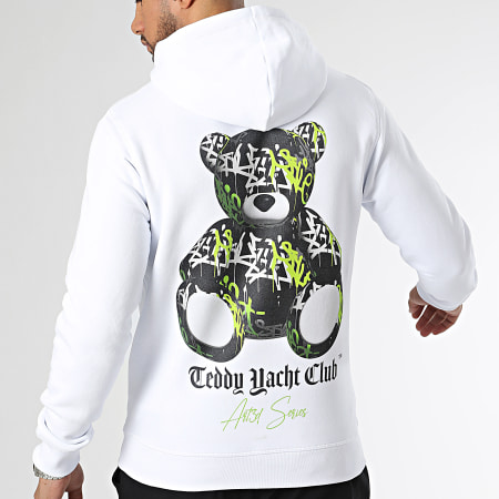 Teddy Yacht Club - Art3D Series Sudadera con capucha Blanca
