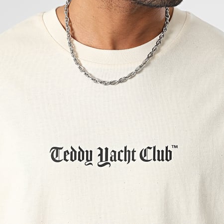Teddy Yacht Club - Maglietta oversize Serie Art3D grande Beige Vintage